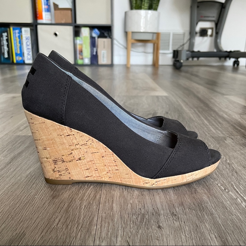 Toms | Stella Peep-Toe Wedges